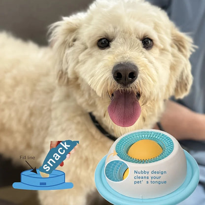 Pet Lick Mat - Interactive Yogurt Licking Plate and Slow Feeder for Dogs and Cats, Promotes Dental Health