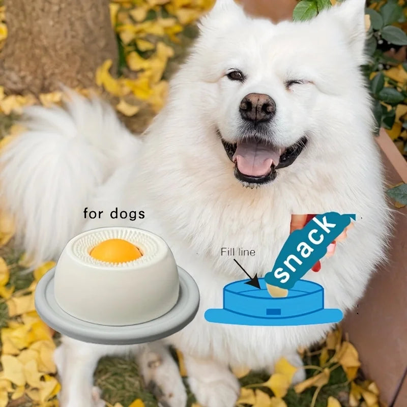 Pet Lick Mat - Interactive Yogurt Licking Plate and Slow Feeder for Dogs and Cats, Promotes Dental Health